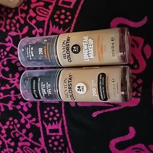 Lot of 2 Revlon 24-hours Colorstay matte and longwear foundation